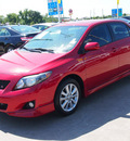 toyota corolla 2010 red sedan gasoline 4 cylinders front wheel drive automatic 77388