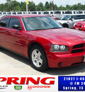 dodge charger 2007 red sedan gasoline 6 cylinders rear wheel drive shiftable automatic 77388