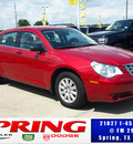 chrysler sebring 2010 dk  red sedan touring gasoline 4 cylinders front wheel drive 4 speed automatic 77388