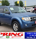 ford escape 2010 blue suv xlt gasoline 4 cylinders front wheel drive 6 speed automatic 77388
