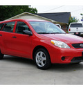 toyota matrix 2006 red hatchback gasoline 4 cylinders front wheel drive automatic 77706