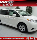 toyota sienna 2012 white van le 8 passenger gasoline 6 cylinders front wheel drive automatic 91731