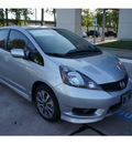 honda fit 2012 silver hatchback sport gasoline 4 cylinders front wheel drive automatic 77339