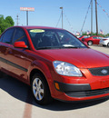 kia rio 2008 red sedan lx gasoline 4 cylinders front wheel drive automatic with overdrive 75141
