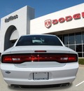 dodge charger 2012 white sedan se gasoline 6 cylinders rear wheel drive automatic 75067