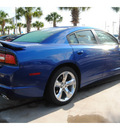 dodge charger 2012 blue sedan r t gasoline 8 cylinders rear wheel drive shiftable automatic 77450