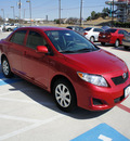 toyota corolla 2010 red sedan le gasoline 4 cylinders front wheel drive automatic 76011