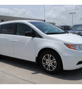 honda odyssey 2012 white van gasoline 6 cylinders front wheel drive 5 speed automatic 77025