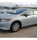 honda civic 2012 lt  blue sedan lx gasoline 4 cylinders front wheel drive 5 speed automatic 77025