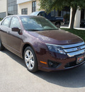 ford fusion 2012 maroon sedan 4dr sdn se fwd gasoline 4 cylinders front wheel drive 6 speed automatic 75070