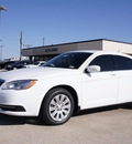 chrysler 200 2012 white sedan lx gasoline 4 cylinders front wheel drive automatic 76011