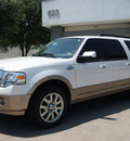ford expedition el 2012 white suv king ranch flex fuel 8 cylinders 4 wheel drive automatic 76011