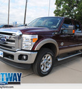 ford f 250 super duty 2012 autumn red lariat biodiesel 8 cylinders 4 wheel drive automatic 75062