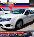 ford fusion 2012 white sedan s gasoline 4 cylinders front wheel drive not specified 77471