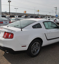 ford mustang 2012 white coupe v6 premium gasoline 6 cylinders rear wheel drive automatic 78523