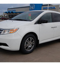 honda odyssey 2012 white van gasoline 6 cylinders front wheel drive 5 speed automatic 77025