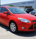 ford focus 2012 red hatchback 5dr hb se flex fuel 4 cylinders front wheel drive 6 speed automatic 75070
