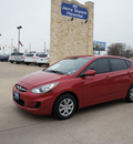 hyundai accent 2012 red hatchback gs gasoline 4 cylinders front wheel drive automatic 76049