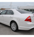 ford fusion hybrid 2012 white sedan hybrid 4 cylinders front wheel drive automatic 77074