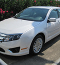 ford fusion 2012 white sedan hybrid hybrid 4 cylinders front wheel drive automatic 77578