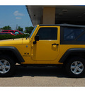 jeep wrangler 2007 yellow suv x gasoline 6 cylinders 4 wheel drive 6 speed manual 77802