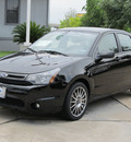 ford focus 2011 black sedan sport ses gasoline 4 cylinders front wheel drive automatic with overdrive 77074