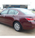 honda accord 2012 dk  red sedan lx gasoline 4 cylinders front wheel drive automatic with overdrive 77034