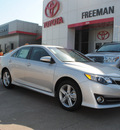 toyota camry 2012 silver sedan se gasoline 4 cylinders front wheel drive 6 speed automatic 76053