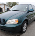 kia sedona 2003 dk  green van lx gasoline 6 cylinders dohc front wheel drive automatic with overdrive 77531