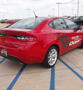 dodge dart 2013 red sedan rallye gasoline 4 cylinders front wheel drive 6 speed manual 76230