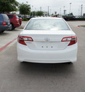 toyota camry 2012 white sedan le gasoline 4 cylinders front wheel drive 6 speed automatic 76053