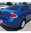 ford focus 2010 blue sedan se gasoline 4 cylinders front wheel drive automatic 77338