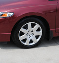 honda civic 2010 red sedan lx gasoline 4 cylinders front wheel drive automatic 75034