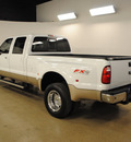 ford f 350 super duty 2010 white lariat diesel 8 cylinders 4 wheel drive automatic 75219