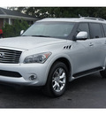 infiniti qx56 2011 silver suv gasoline 8 cylinders 2 wheel drive automatic 77074