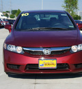 honda civic 2010 red sedan lx gasoline 4 cylinders front wheel drive automatic 75070