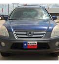 honda cr v 2005 dk  blue suv ex gasoline 4 cylinders all whee drive automatic 77034