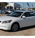 honda accord 2012 white sedan ex l v6 w navi gasoline 6 cylinders front wheel drive automatic with overdrive 77034