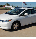 honda civic 2012 white sedan hybrid hybrid 4 cylinders front wheel drive automatic with overdrive 77034