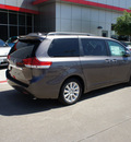 toyota sienna 2012 dk  gray van limited gasoline 6 cylinders front wheel drive 6 speed automatic 76053