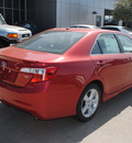 toyota camry 2012 red sedan se gasoline 4 cylinders front wheel drive automatic 76053