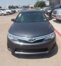 toyota camry 2012 gray sedan le gasoline 4 cylinders front wheel drive 6 speed automatic 76053