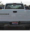 dodge ram pickup 1500 2001 white pickup truck st gasoline 6 cylinders rear wheel drive automatic 78216