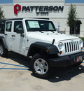 jeep wrangler unlimited 2012 white suv sport gasoline 6 cylinders 4 wheel drive automatic 76230