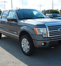 ford f 150 2012 gray platinum gasoline 6 cylinders 4 wheel drive automatic 77375