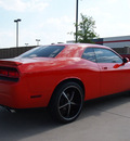dodge challenger 2010 orange coupe r t gasoline 8 cylinders rear wheel drive automatic 76018