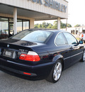 bmw 3 series 2004 black coupe 325ci gasoline 6 cylinders rear wheel drive automatic 27215