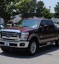 ford f 250 super duty 2011 dk  red lariat biodiesel 8 cylinders 4 wheel drive automatic 27511
