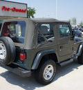 jeep wrangler 2003 green suv sport gasoline 6 cylinders 4 wheel drive automatic 76210