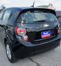 chevrolet sonic 2012 black hatchback gasoline 4 cylinders front wheel drive 6 spd auto connivity plus 77090